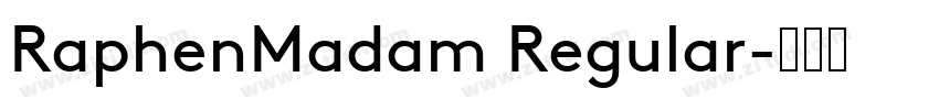 RaphenMadam Regular字体转换